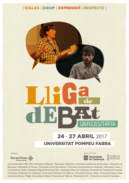 Lliga Debat Universitari 2017 Xarxa Vives Lliga Debat Universitari 2017 Xarxa Vives