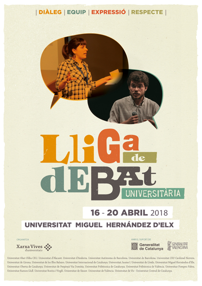 Liga de Debate Universitario Xarxa Vives 2018