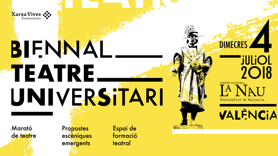Cartell I Biennal de Teatre Universitari