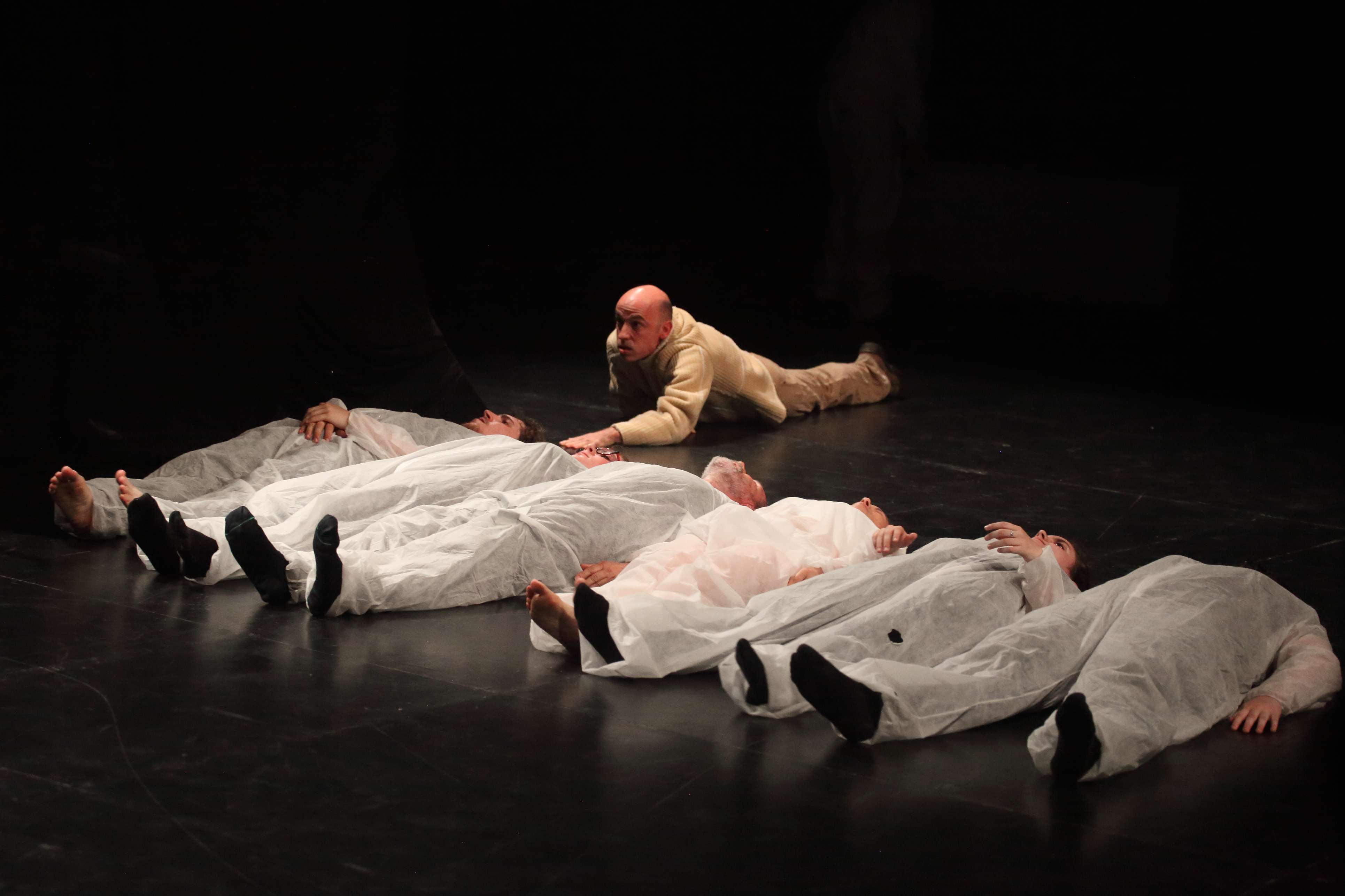 Escena de l'obra "Mary de Frankenstein". Aula de teatre de la Universitat Politècnica de València