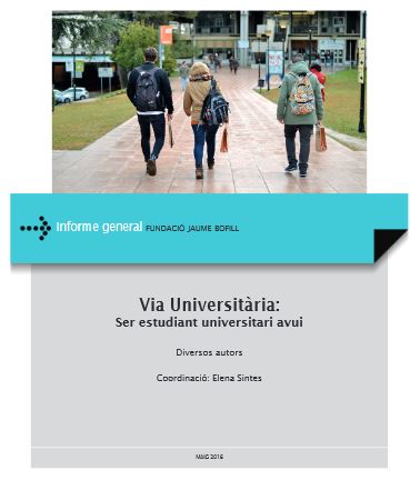 Couverture d’ouvrage : Via Universitària (2014-2016): ser estudiant universitari avui