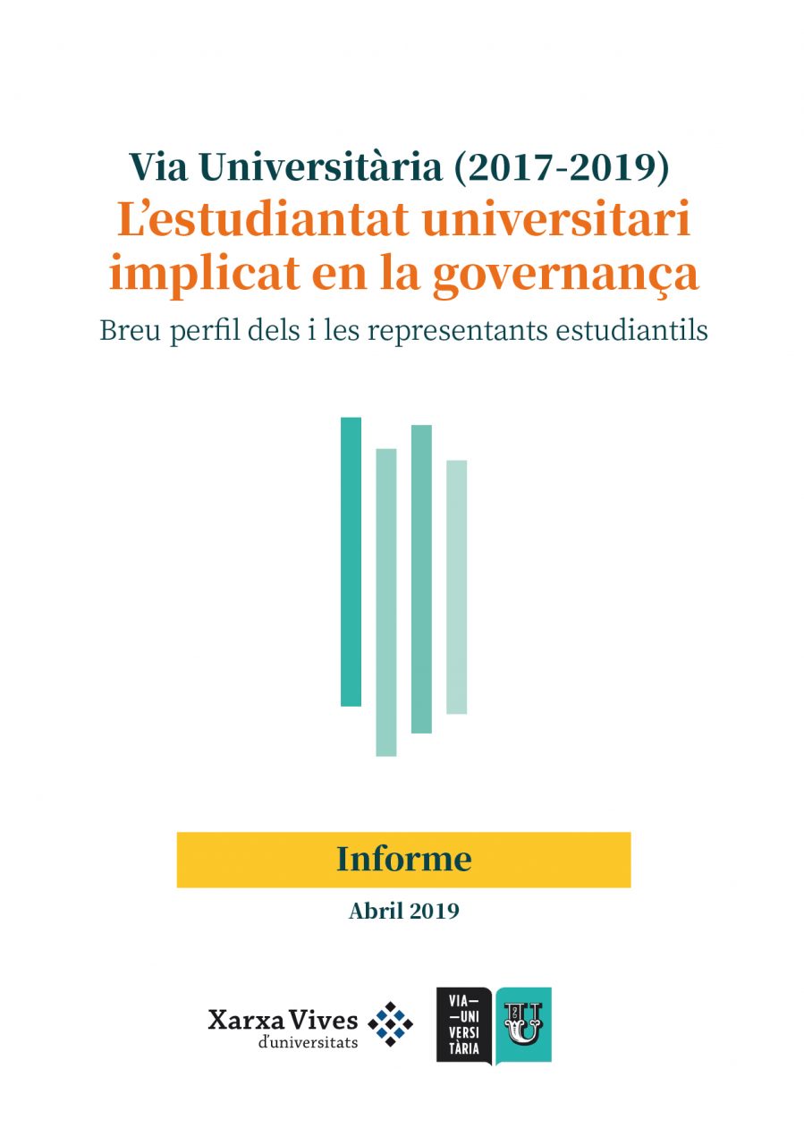 Book Cover: Via Universitària: L'estudiantat universitari implicat en la governança (2017-2019)