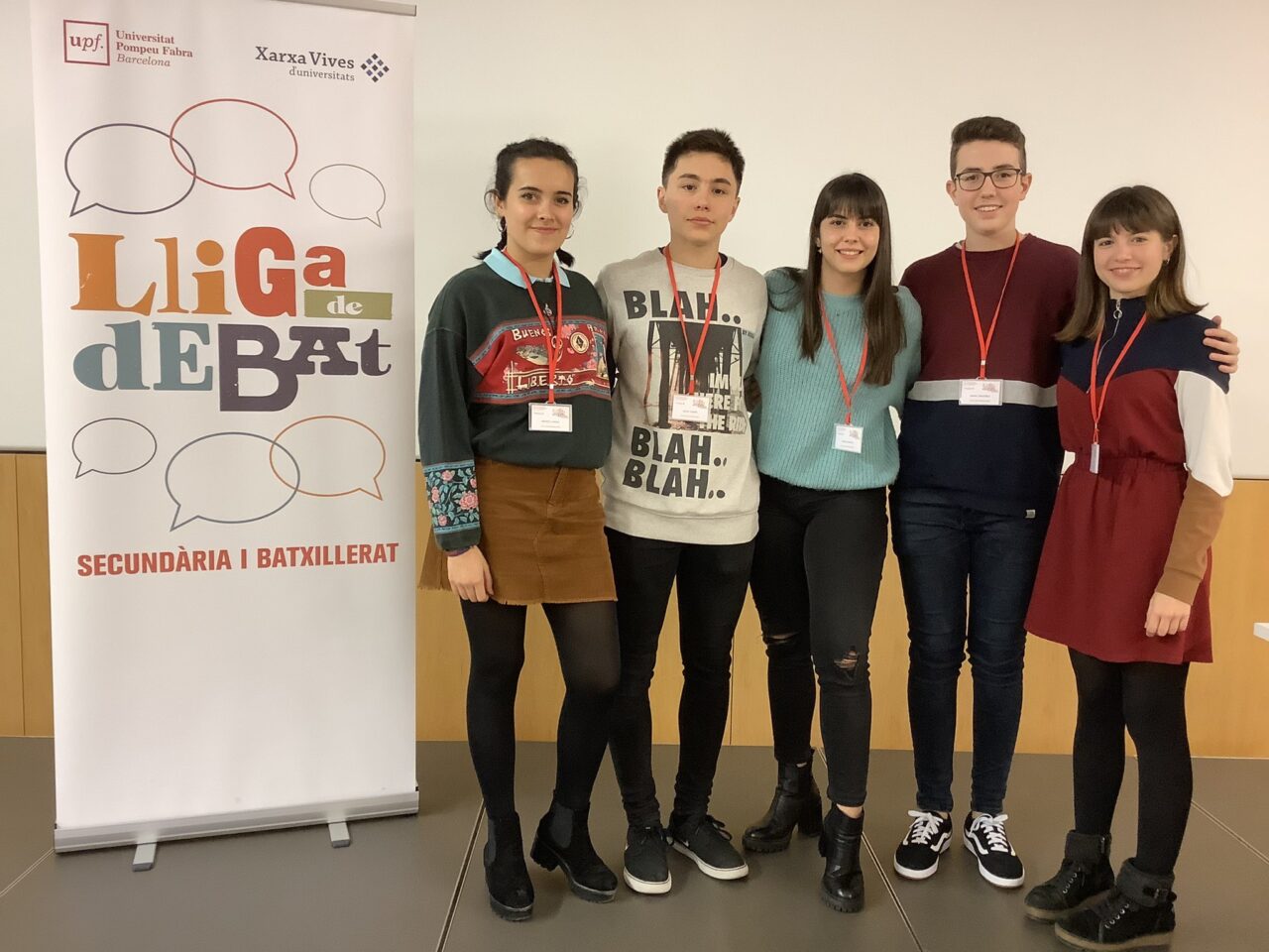 Equip campió de la fase local de la Universitat Pompeu Fabra