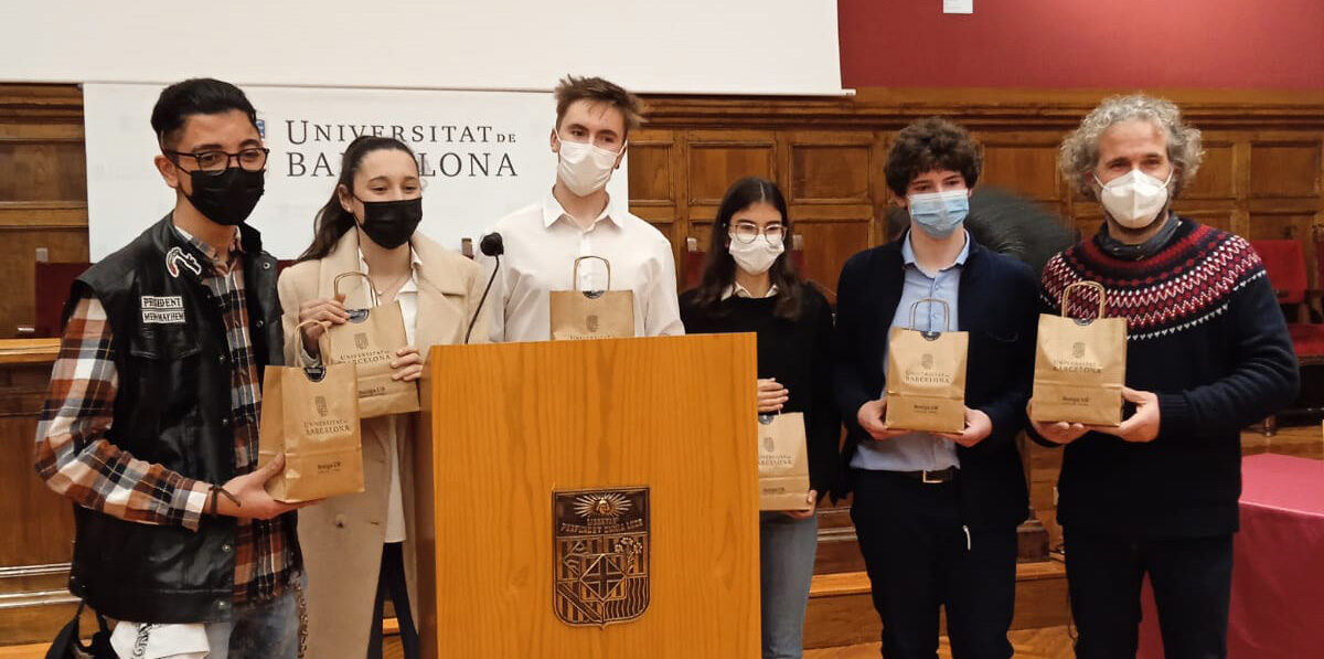 Equip campió fase local UB. Lliga de Debat de Secundària i Batxillerat